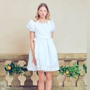 Dream Sister Jane Memoir Mail little white dress bridal medium new without tags